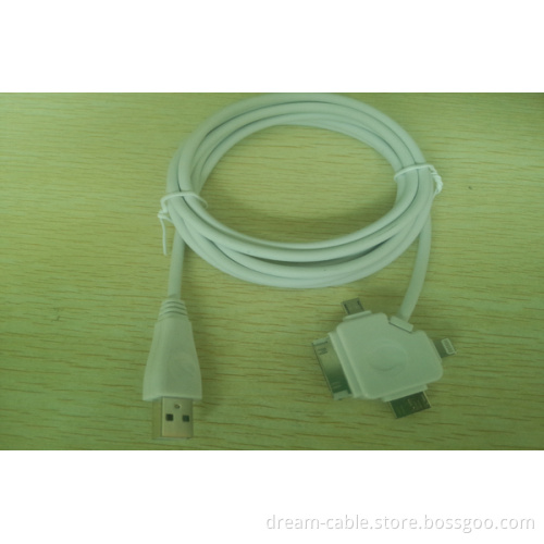 4 in 1 USB Charger Cable for iPhone5/4/Samsung/Note3 (YTX469)